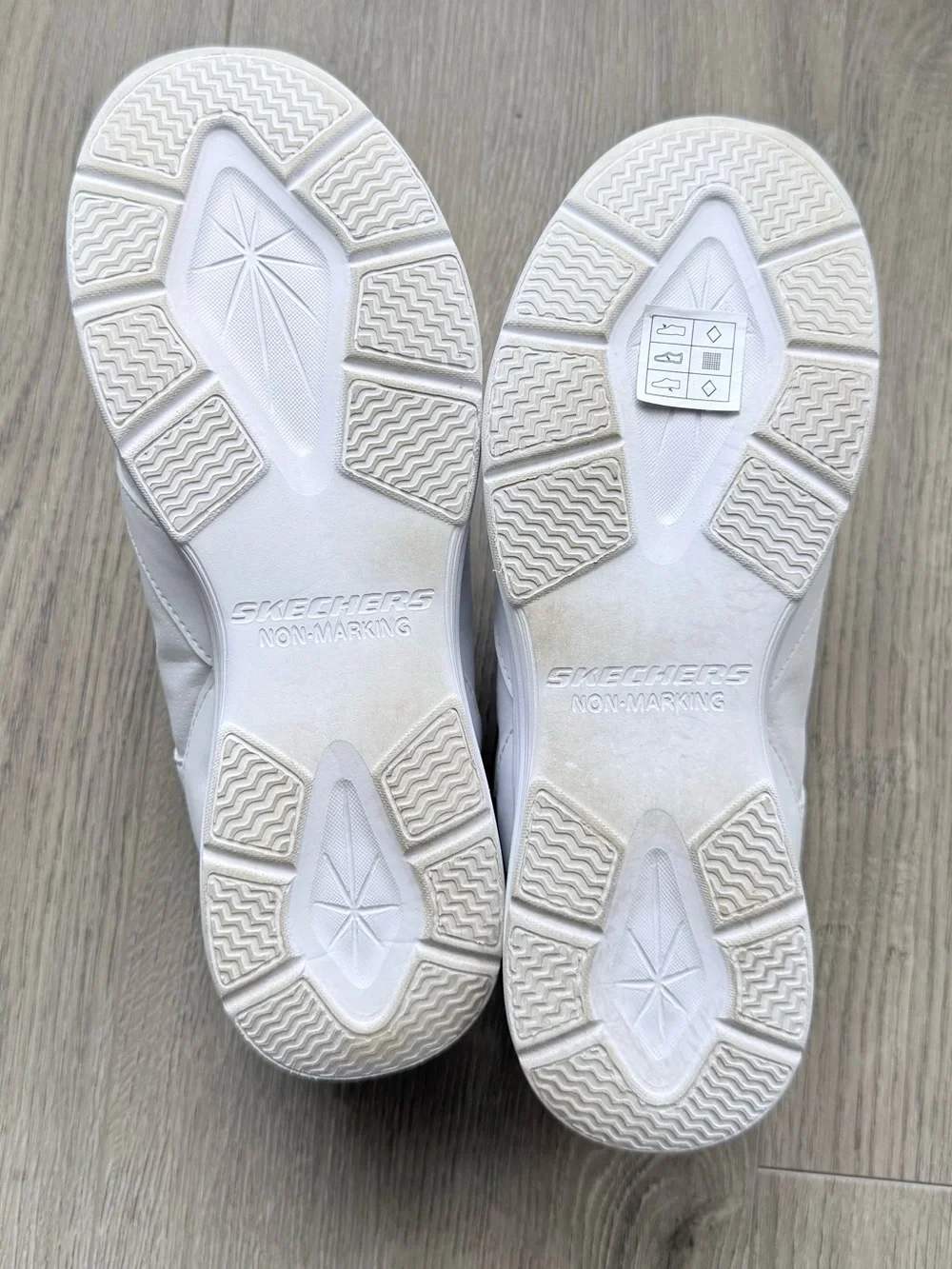 Skechers Kids White Slip-On Athletic Sneakers with Hook-and-Loop Strap